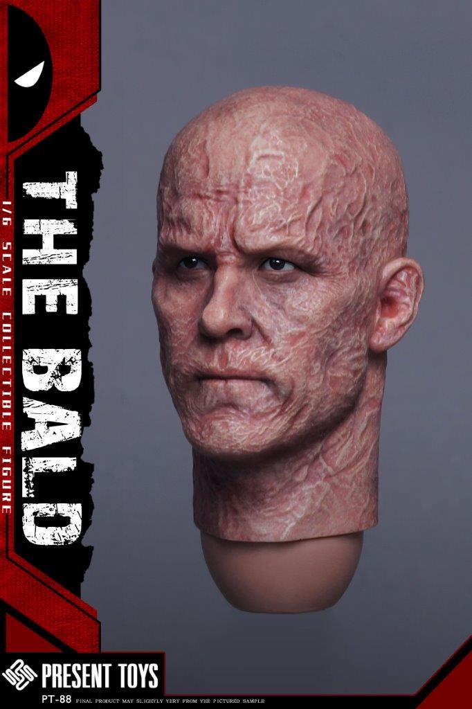 1/6 Present Toys Male Head Sculpture The Bald [PST-SP88] - EKIA