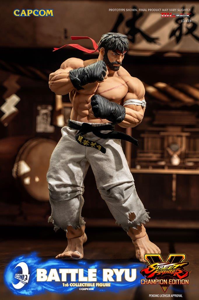 ryu！ 1:6 Street Fighter Battle Ryu Figure by Capcom X Iconiq