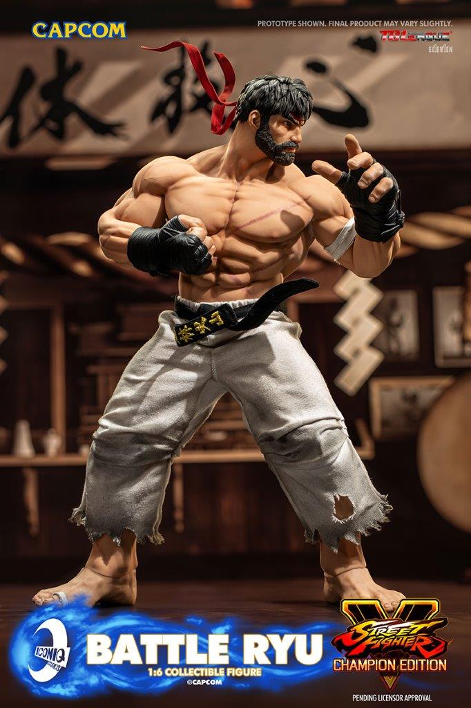 1:6 Street Fighter Battle Ryu Figure by Capcom X Iconiq