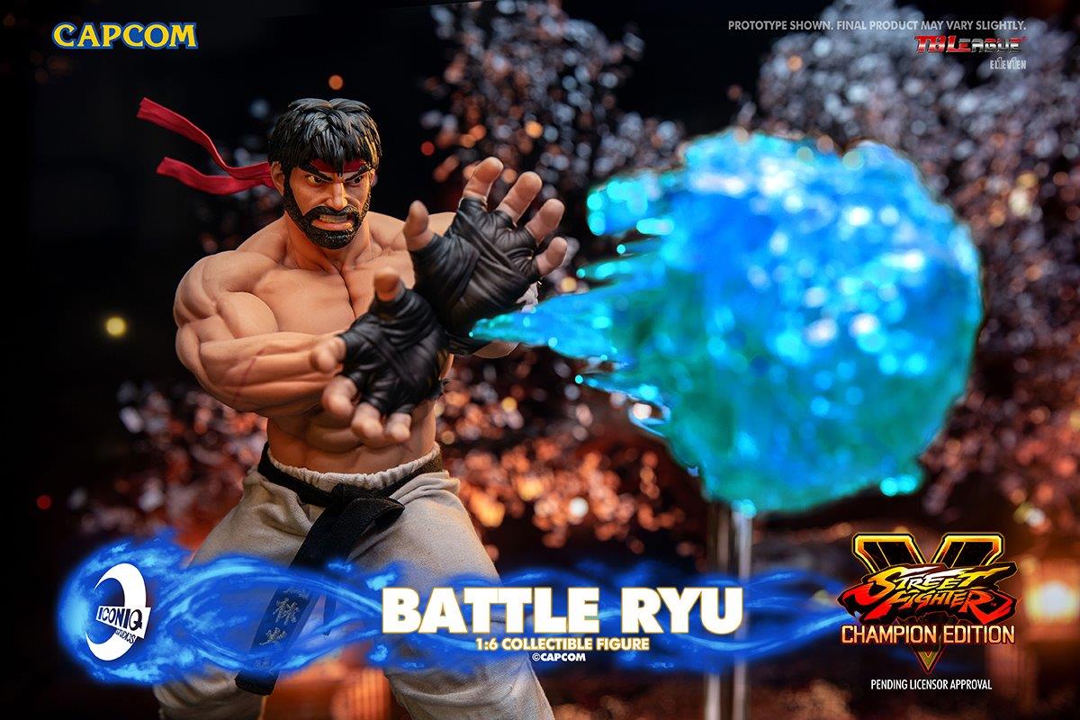 1:6 Street Fighter Battle Ryu Figure by Capcom X Iconiq