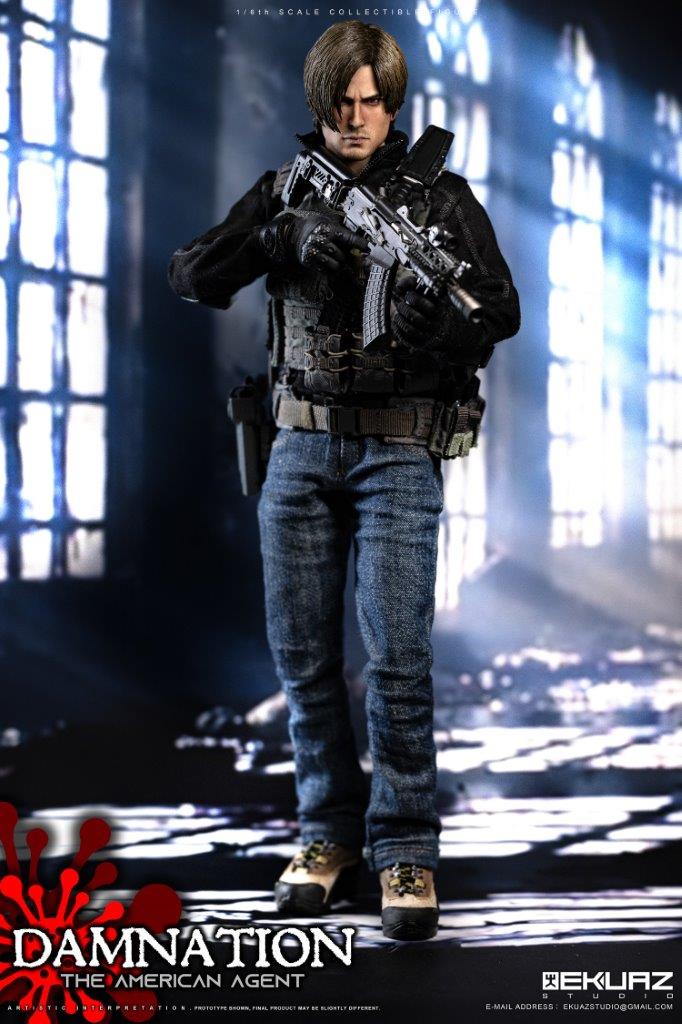 EKUAZ STUDIO アメリカン・エージェント 1/6 フィギュア未開封品 1/6 EKUAZ STUDIO DAMNATION THE AMERICAN AGENT Action Figure [EKS