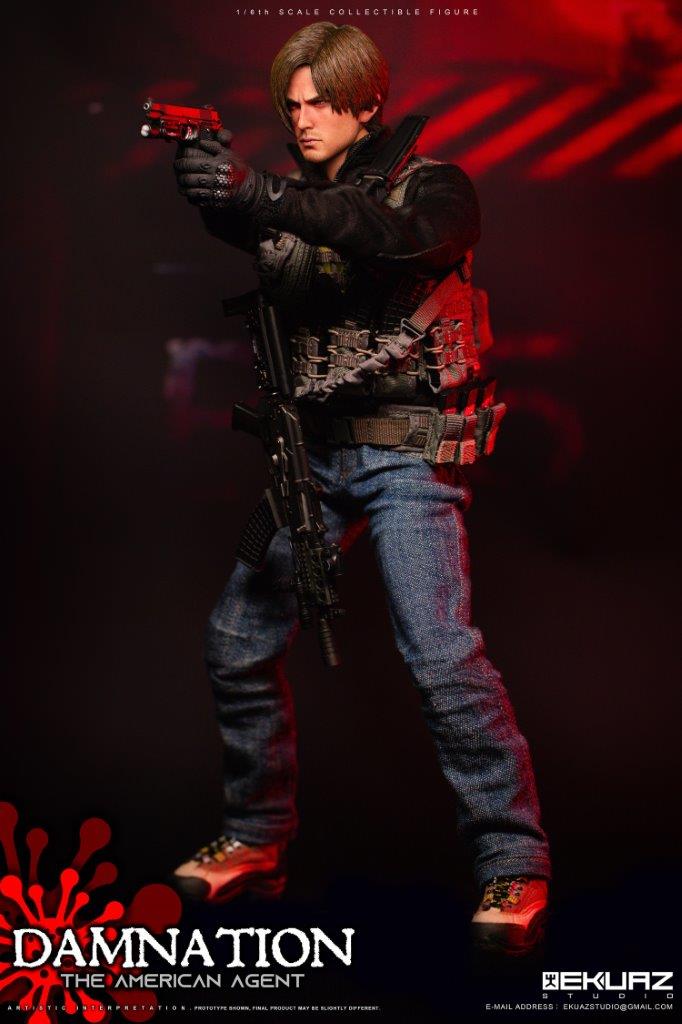 1/6 EKUAZ STUDIO DAMNATION THE AMERICAN AGENT Action Figure [EKS