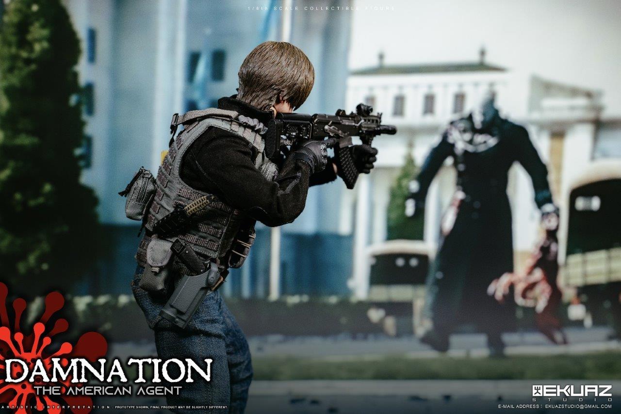 1/6 EKUAZ STUDIO DAMNATION THE AMERICAN AGENT Action Figure [EKS 1/6 EKUAZ STUDIO DAMNATION THE AMERICAN AGENT Action Figure [EKS