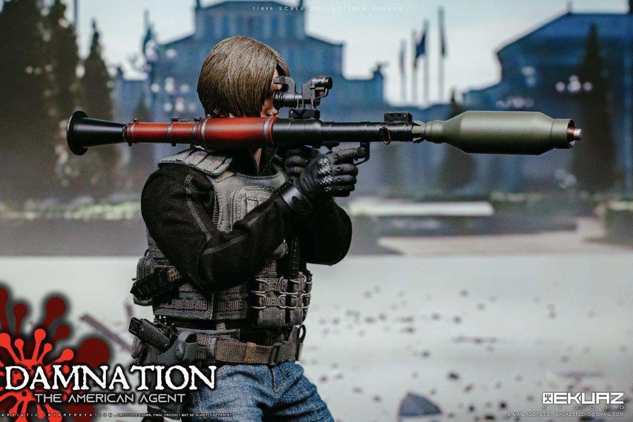 1/6 EKUAZ STUDIO DAMNATION THE AMERICAN AGENT Action Figure [EKS