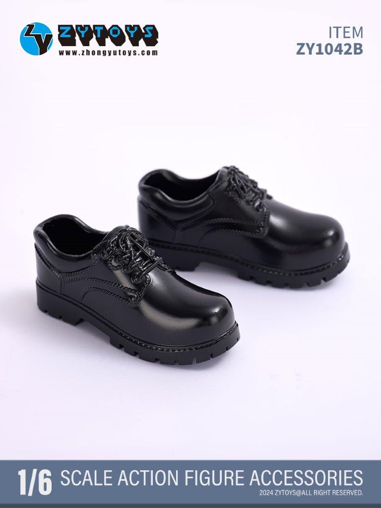 ZY Toys 1/6 Men's Construction Site Shoes in Black [ZY-1042B