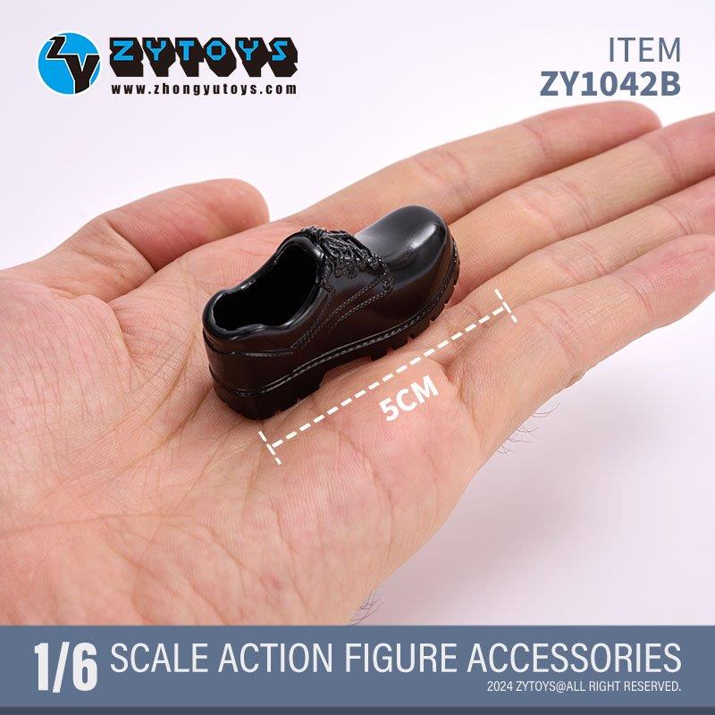 ZY Toys 1/6 Men's Construction Site Shoes in Black [ZY-1042B