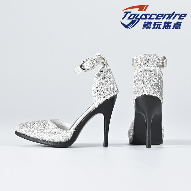 Toys Centre 1/6 Sliver Pointed Toe High Heel Shoes [TCT-043C