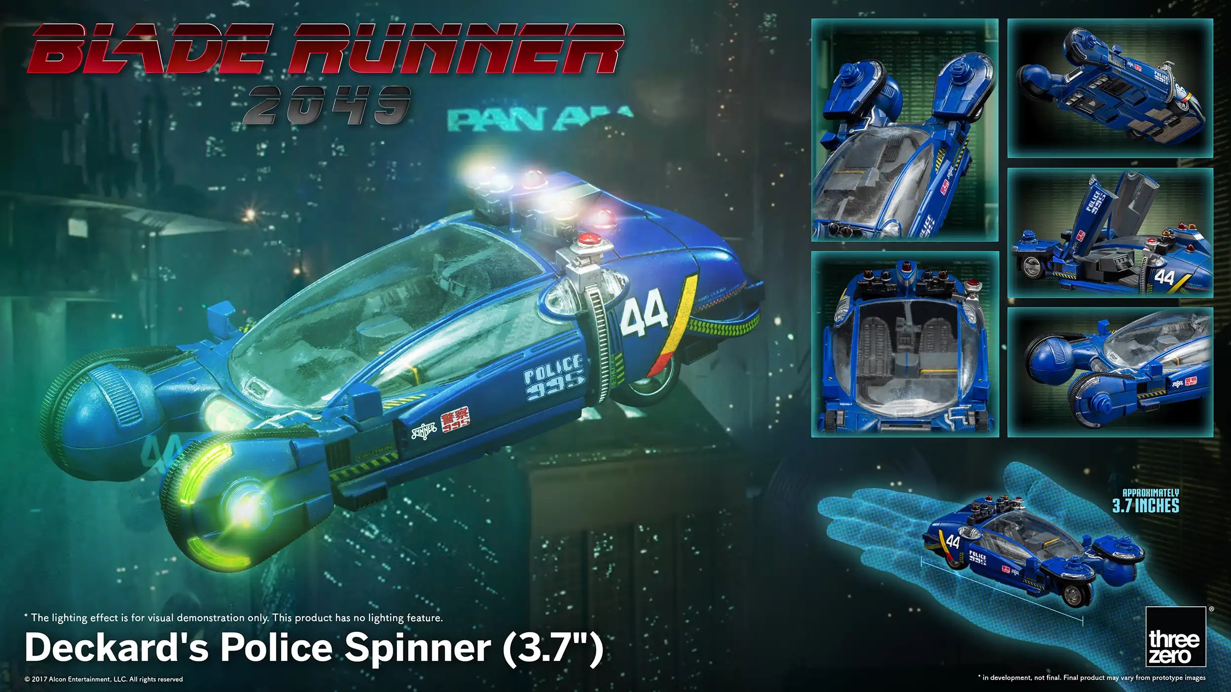 threeA Zero Blade Runner 2049 Deckard's Police Spinner [3A-3Z0689