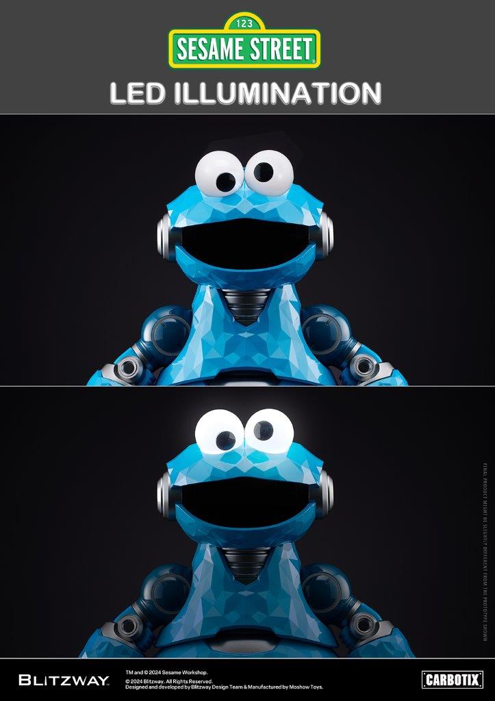 Blitzway クッキーモンスター Pre Order Sesame Street Cookie Monster - Blitzway Carbotix