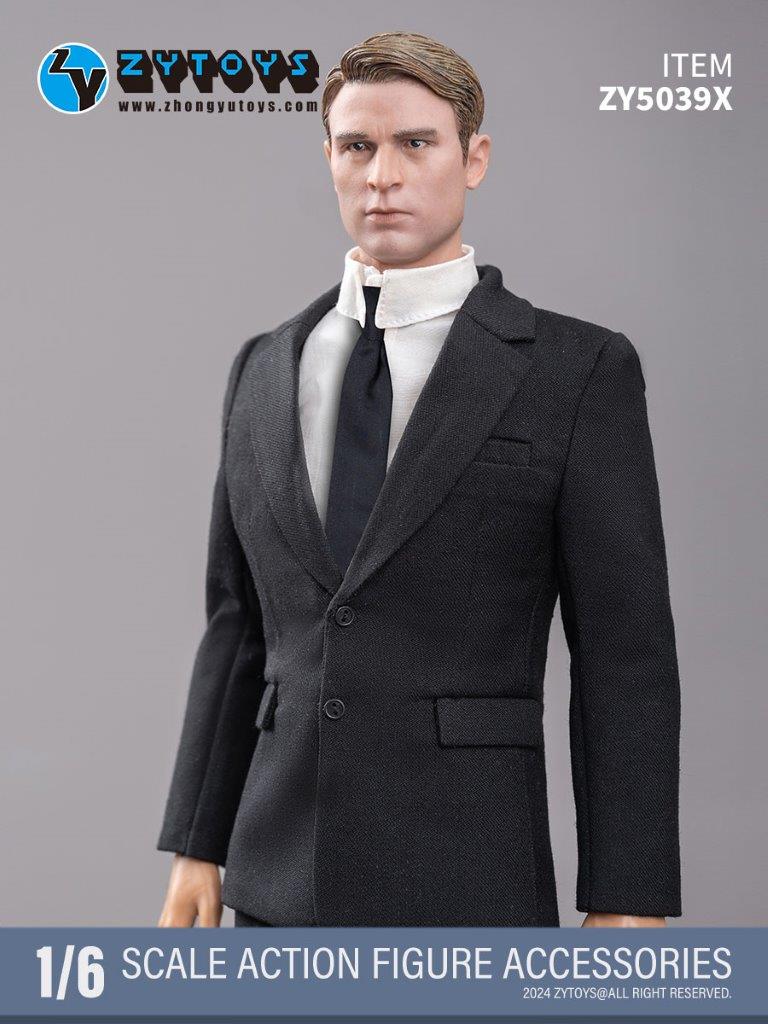 ZY Toys 1/6 Men's Black Suit [ZY-5039X] - EKIA Hobbies