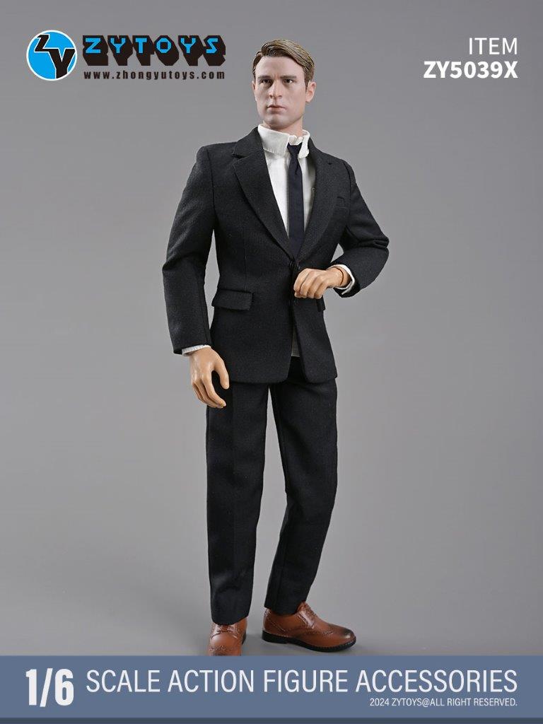 ZY Toys 1/6 Men's Black Suit [ZY-5039X] - EKIA Hobbies