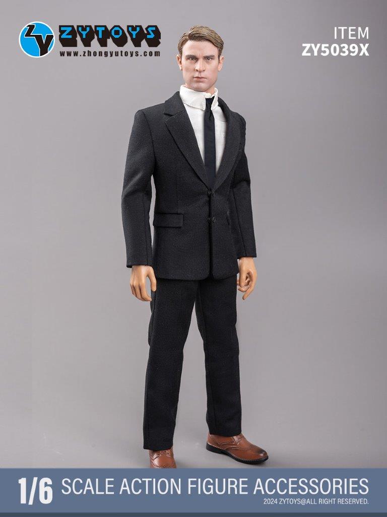 ZY Toys 1/6 Men's Black Suit [ZY-5039X] - EKIA Hobbies