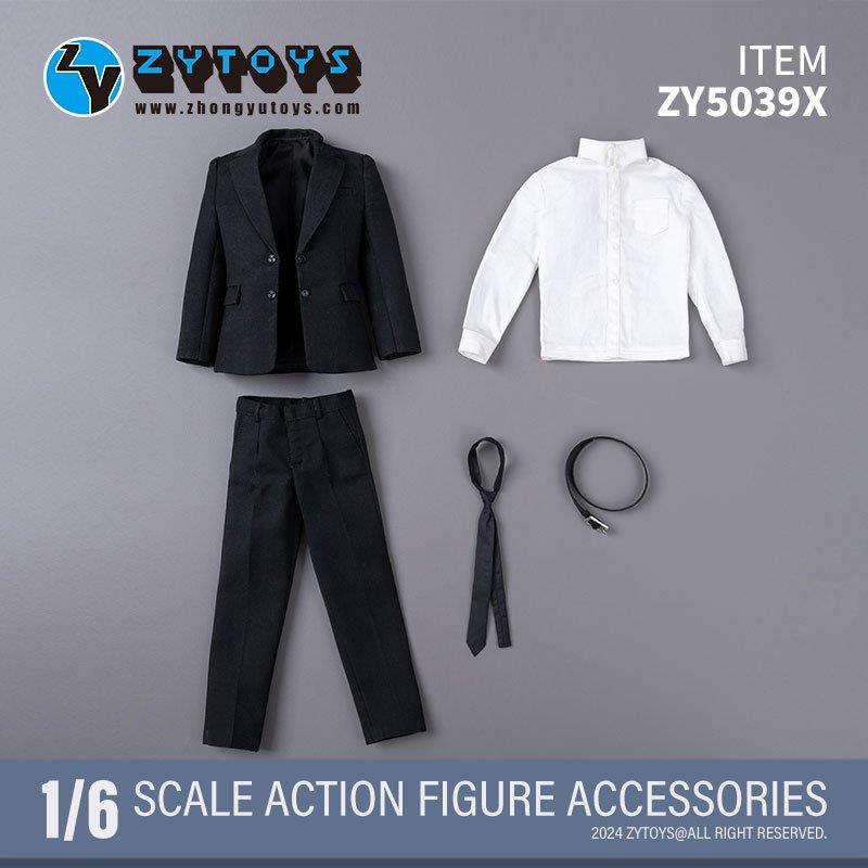 ZY Toys 1/6 Men's Black Suit [ZY-5039X] - EKIA Hobbies