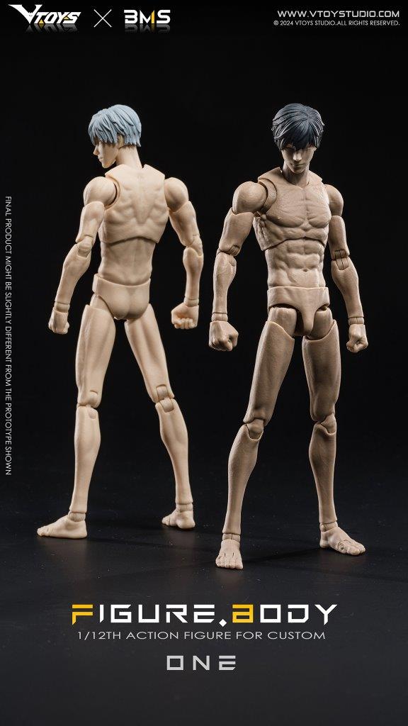 VTOYS X BMS 1:12 Figure Body One in White Skin [VSD-VB002] - EKIA Hobbies
