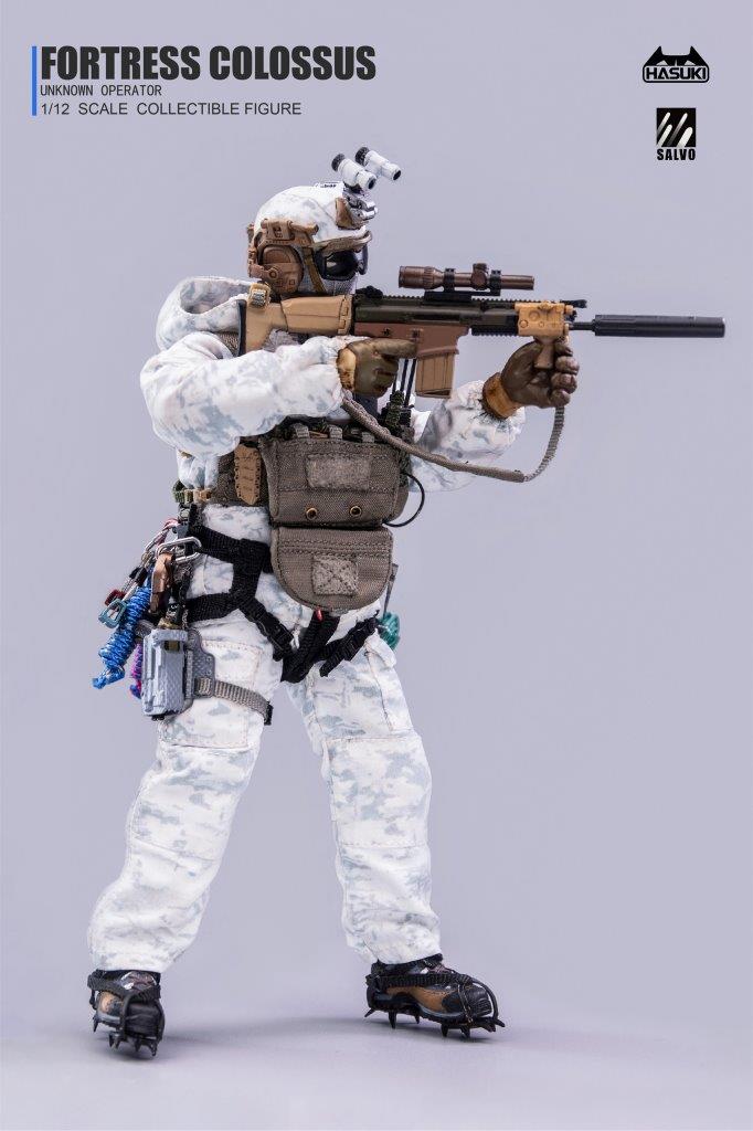 HASUKI SALVOシリーズ SA03 1/12 ミリタリー　ブラックオプス HASUKI 1/12 Black Ops Salvo Series 03 Snow Mountain Ghost [HAS