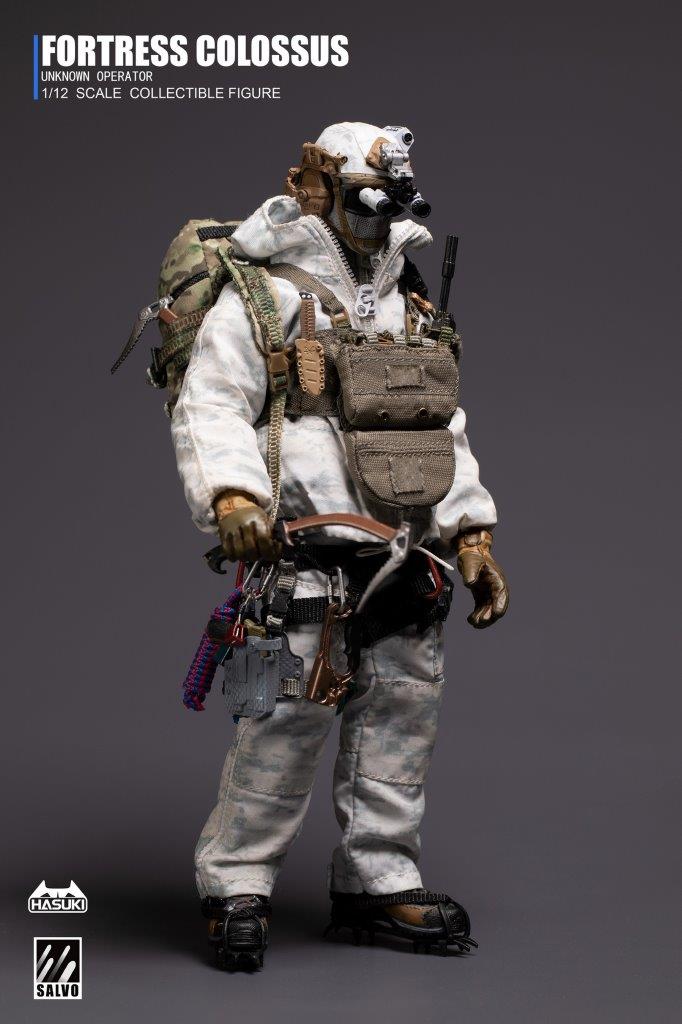 HASUKI SALVOシリーズ SA03 1/12 ミリタリー　ブラックオプス HASUKI 1/12 Black Ops Salvo Series 03 Snow Mountain Ghost [HAS