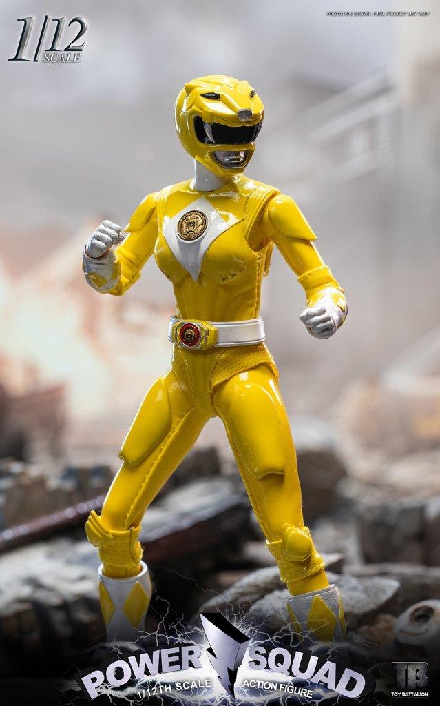 TOYS BATTALION TB016 1/6 パワー イェローレンジャー TOYS BATTALION Power rangers TB016 1/6 Yellow Sabertooth