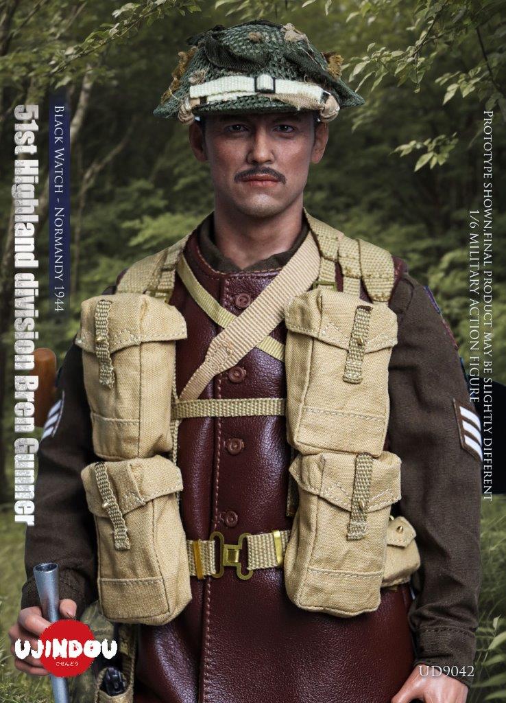 その他 UJINDOU 1/6 Black Watch Normandy UD9042 UJINDOU WWII British Army 51st Highland Division Bren Gunner
