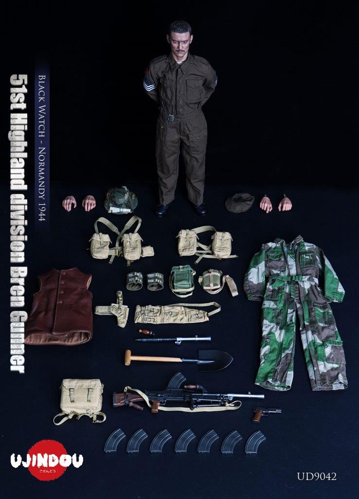 UJINDOU 1/6 51st Highland division Bren Gunner, Black Watch