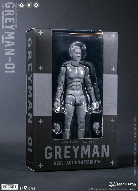 Dam Toys 1/12 Crash Test Dummy “GREYMAN” Action Figure [DAM-DPS11
