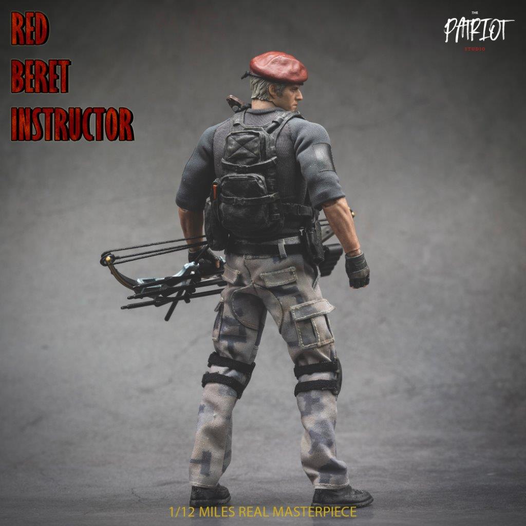 愛国者Patriot studio Red Beret 1/12BR01283A 1/12 Patriot Studio Red Beret Instructor Type-A Action Figure [PA