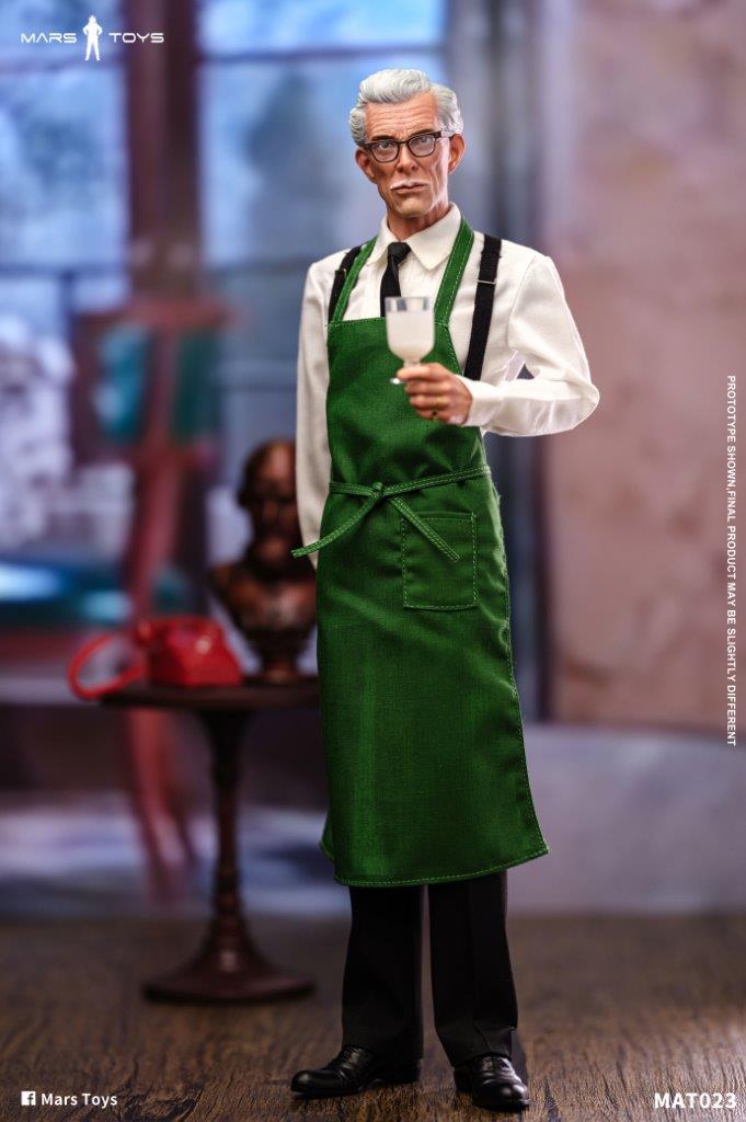 Mars Toys MAT023 アルフレッド Alfred 1/6バットマン New Mars Toys Mat023 Alfred 1966 Classic Batman 1/6 Action
