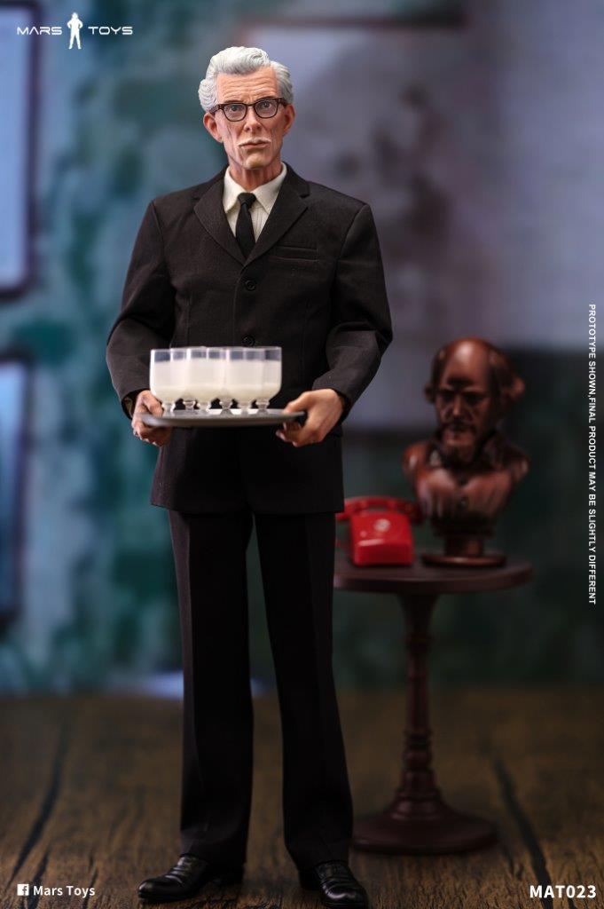 Mars Toys MAT023 アルフレッド Alfred 1/6バットマン Mars Toys MAT023 1/6 Bat Man 1966 Butler Alfred Collectible