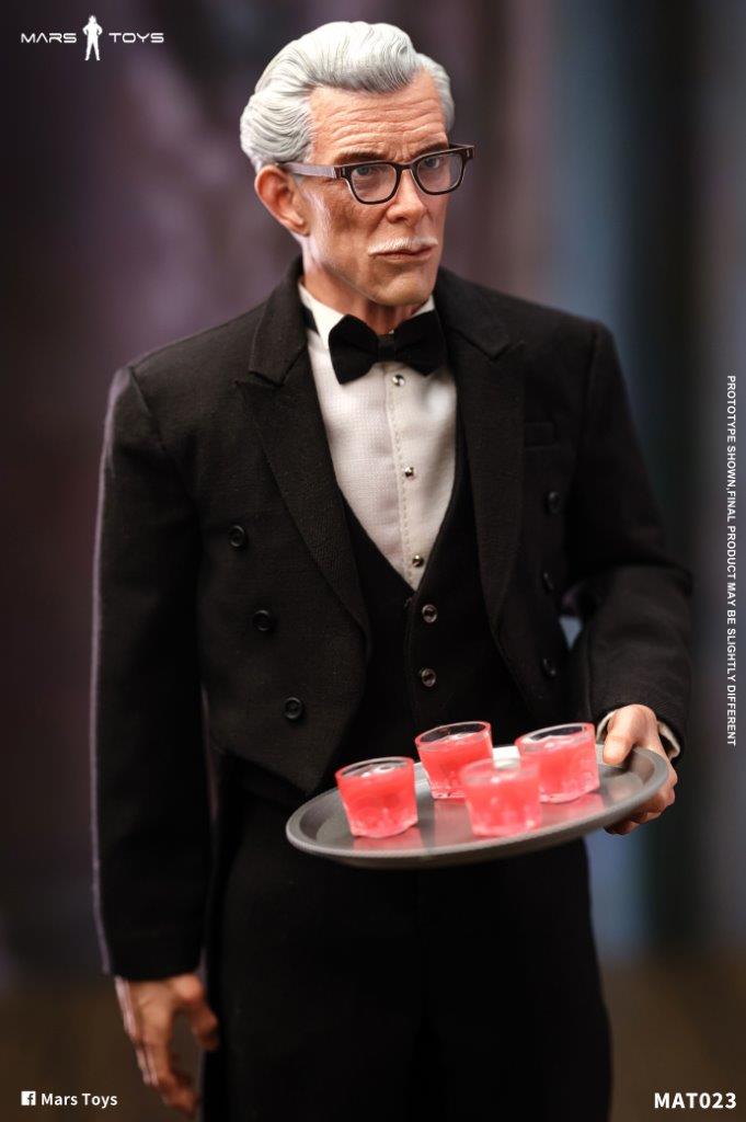 Mars Toys MAT023 アルフレッド Alfred 1/6バットマン Mars Toys MAT023 1/6 Bat Man 1966 Butler Alfred Collectible