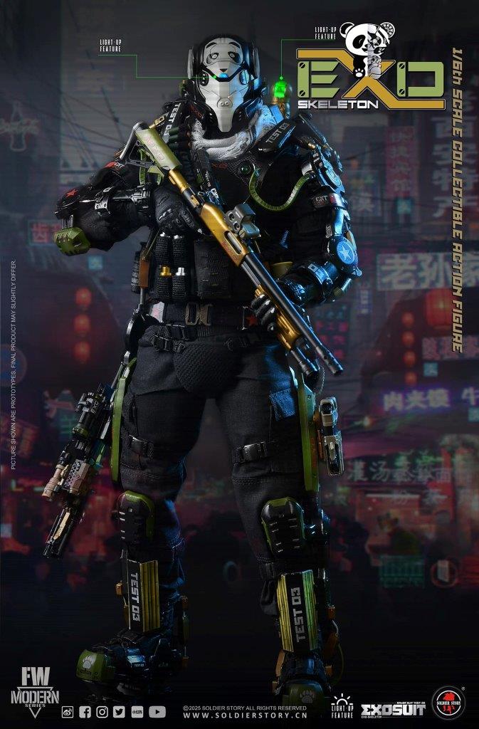 1:6 Soldier Story EXO-Skeleton Armor Suit Test -03 “Panda