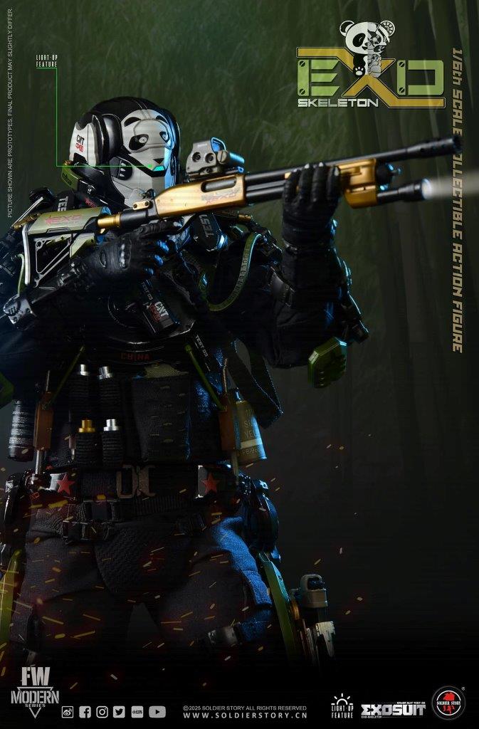 1:6 Soldier Story EXO-Skeleton Armor Suit Test -03 “Panda Division