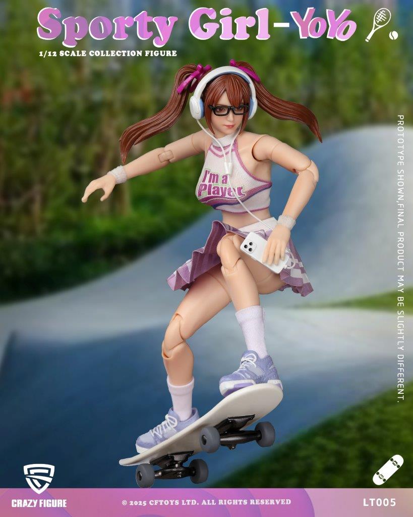 Crazy Figure 1:12 Sport Girl YOYO Action Figure [CF-LT005] - EKIA
