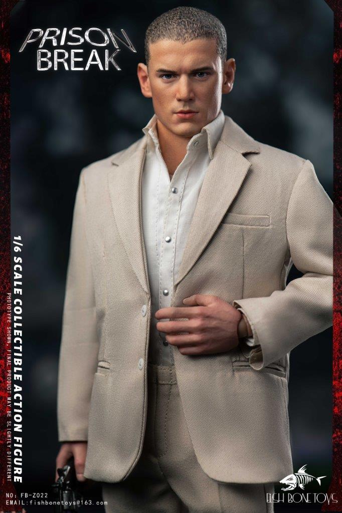 Fish Bone Prison Break Michael & tbag Double 1/6 Collectibles Set