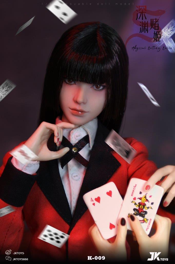 アイドル RAH Yumeko Ayukawa Dameko 1/6 Doll JK Toys 1/6 Abyssal Betting Belle Yumeko Action Figure [JKT-K009