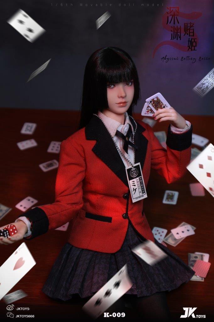アイドル RAH Yumeko Ayukawa Dameko 1/6 Doll JK Toys 1/6 Abyssal Betting Belle Yumeko Action Figure [JKT-K009