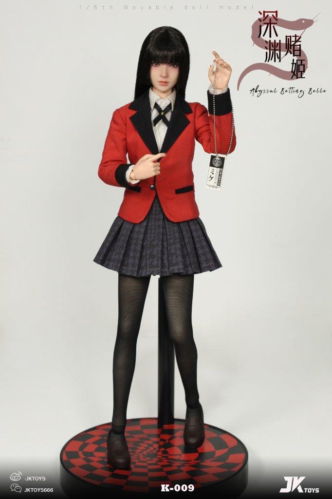 アイドル RAH Yumeko Ayukawa Dameko 1/6 Doll JK Toys 1/6 Abyssal Betting Belle Yumeko Action Figure [JKT-K009