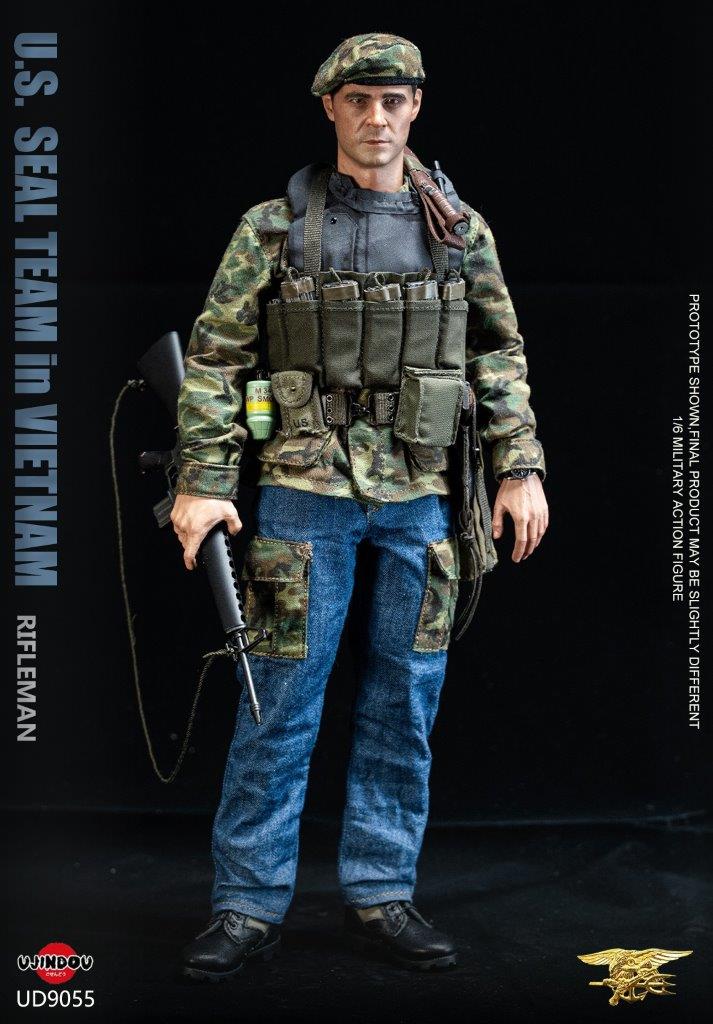 UJINDOU 1/6 ベトナム戦争 米海軍シールズ ライフルマン UD9055 UJINDOU 1/6 U.S. SEAL Team Rifleman in Vietnam Action Figure [UD