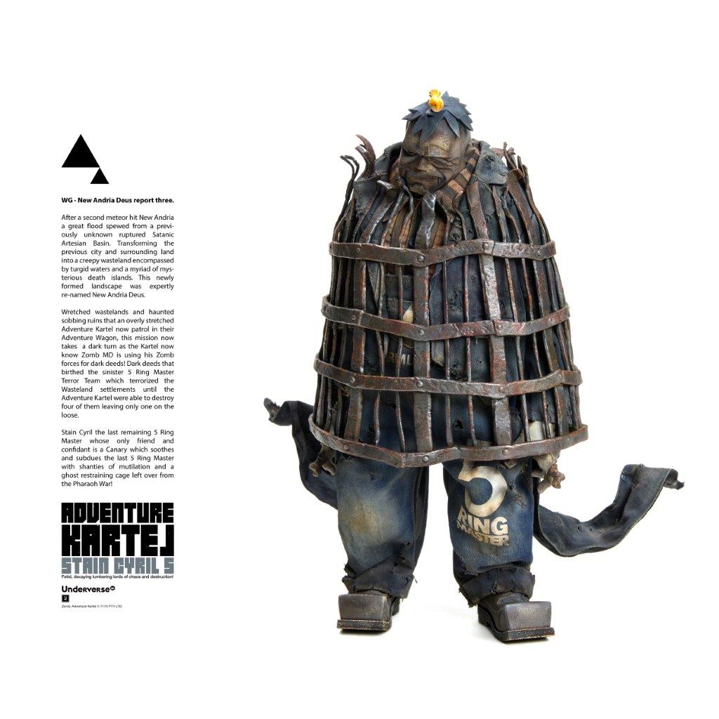 Underverse Adventure Kartel Stain Cyril 5 Designed by Ashley Wood