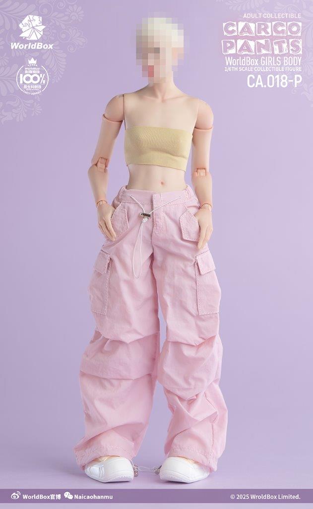World Box 1/6 Pink Cargo Pants [WB-CA018P] - EKIA Hobbies