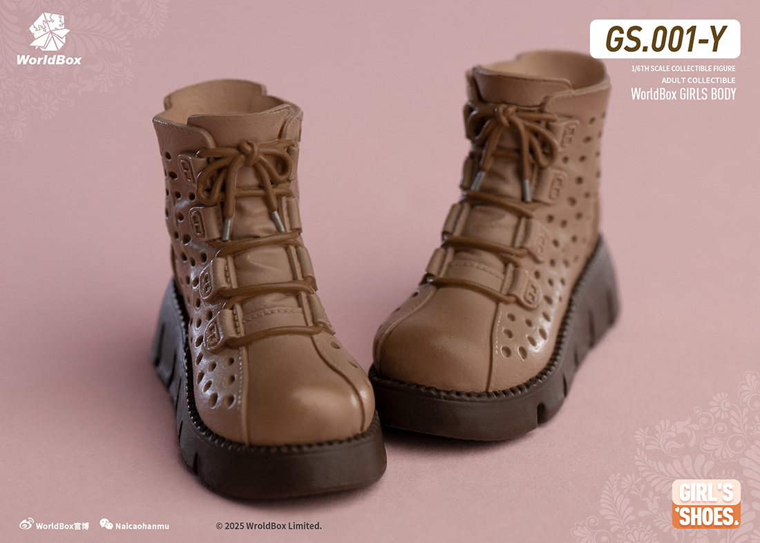 World Box 1/6 Japanese Winter Girl's Tan Boots [WB-GS01Y] - EKIA