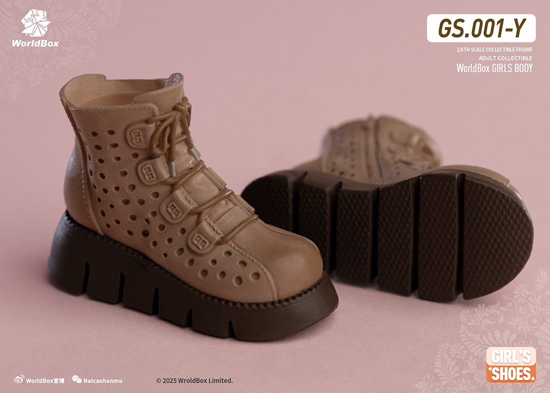 World Box 1/6 Japanese Winter Girl's Tan Boots [WB-GS01Y] - EKIA