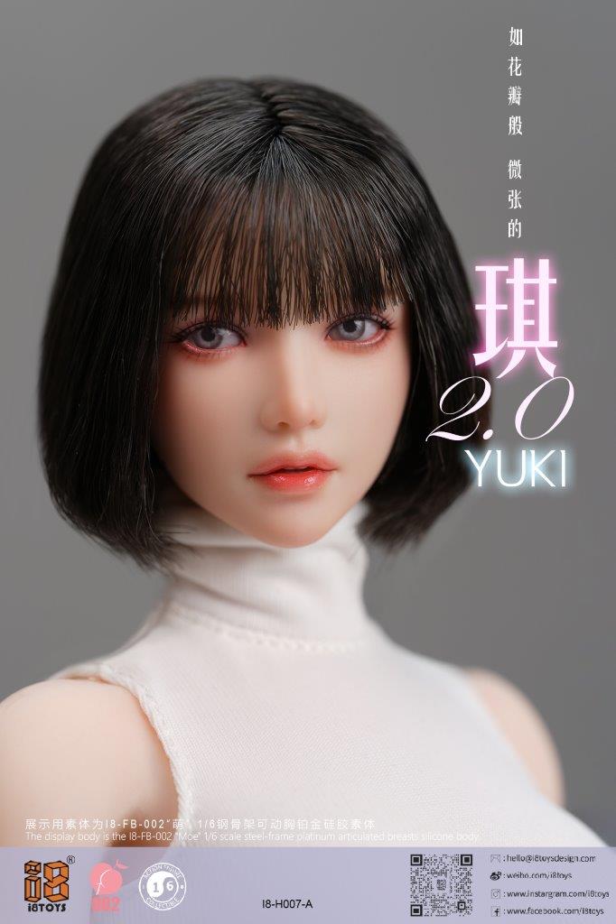 i8TOYS 1/6 Yuki 2.0 Female Figure Head [i8-H007A] - EKIA Hobbies