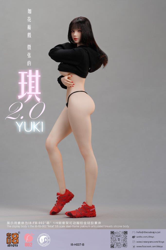 i8TOYS 1/6 Yuki 2.0 Black Hoodie Costume [I8-H007PB] - EKIA Hobbies