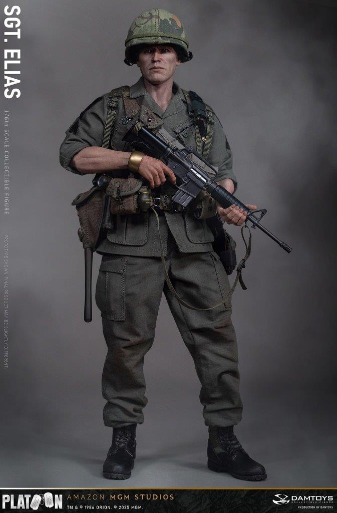 Dam Toys Sergeant Elias in Platoon Vietnam War 1/6 Figure [DAM