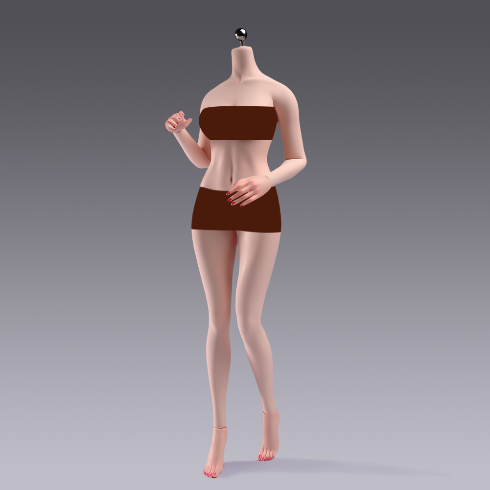 1/6フレキシブル　シームレス　ボディー　YM505B Yi Mei 1/6 Female Pale Skin Large Breast Flexible Seamless Body