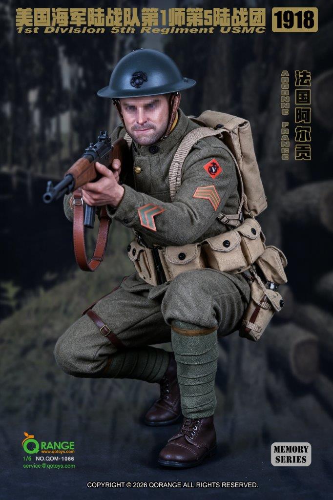QO Toys 1/6 USMC 1st Division 5th Regiment in Argonne France 1918