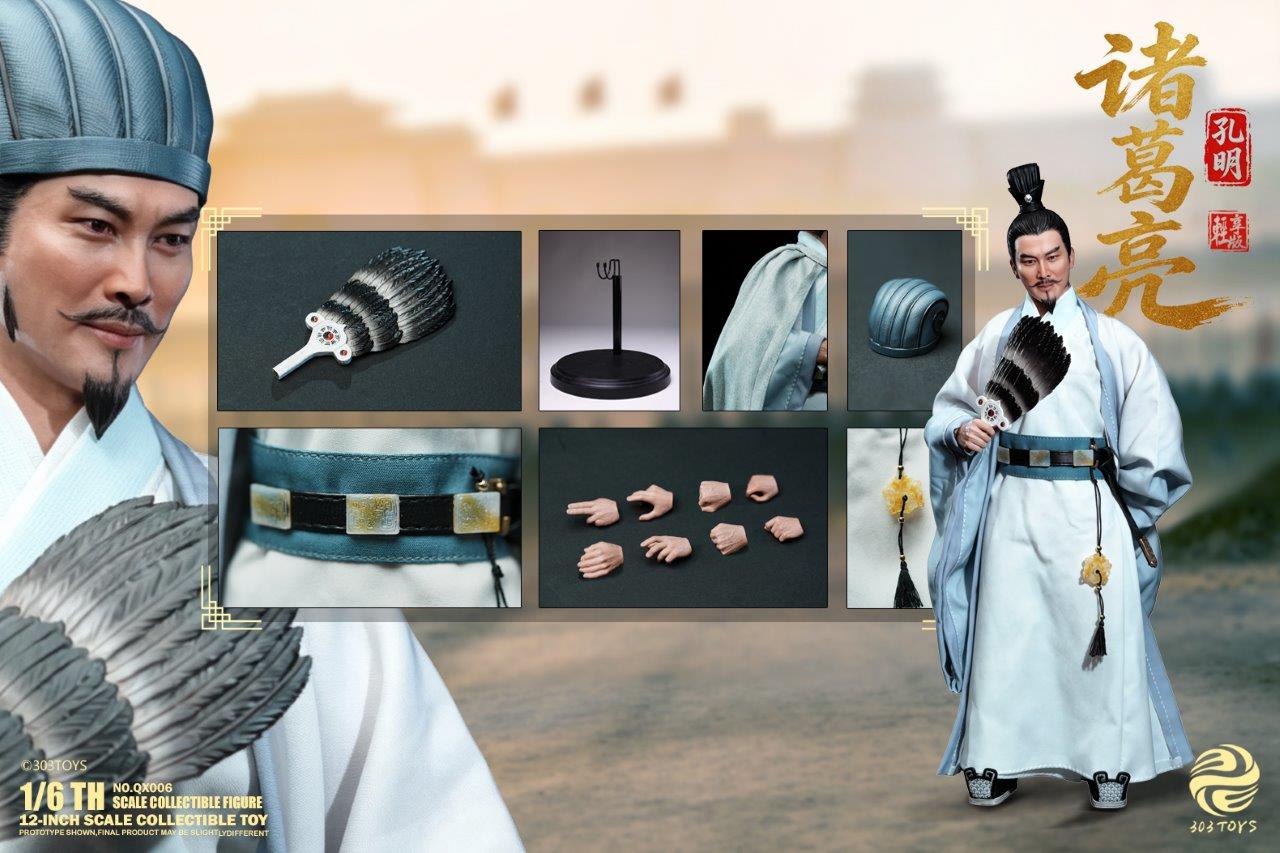 303 Toys 1/6 Zhuge Liang Kongming Lite Edition Figure [303T-QX006