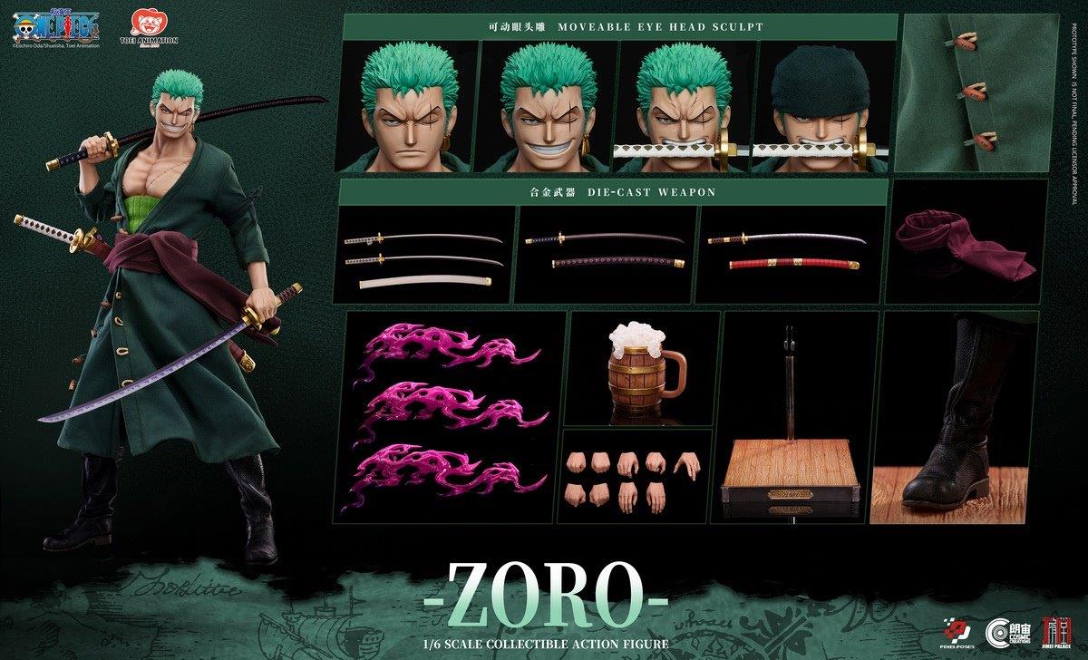 Rocket Toys 1:6 One Piece Zoro Standard Version Figure [PP-200595N