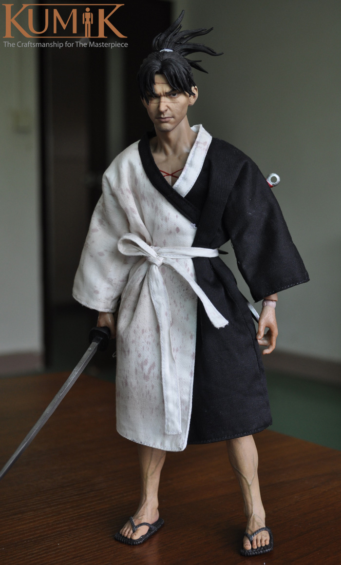 キッドカタナ サムライ 鎧 ソフビ フィギュア Vinyls ガスマス f7qI Samurai Beetle Dshitra 1/12 Scale Figure