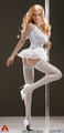 [AP-ATX013B&91; ACPLAY 1:6 Pole Dancer Outfit in White For Phicen Bodies