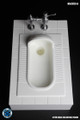 [SUD-C023A&91; Super Duck 1/6 White Squat Toilet